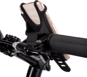 teamobsidian bike phone holder, motorcycle phone mount size l non slip material fits for 99% of cellphone models 5 6.5" for all handlebar types