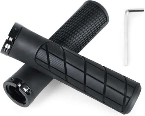 bike handlebar grips 131mm eco friendly rubber ergonomic bicycle grips with r/l direction marks & allen wrench, anti slip shock absorbing comfortable grips for 22.2mm mtb bmx folding e bike scooter bike handlebar grips 131mm eco friendly rubber ergonomic bicycle grips with r/l direction marks & allen wrench, anti slip shock absorbing comfortable grips for 22.2mm mtb bmx folding e bike scooter