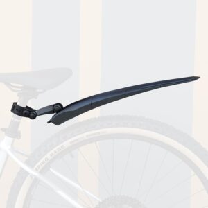 bike rear fender mudguard full cover adjustable bike fender thicken widen bicycle mudguard mudflap for mtb mountain bike road bike bicycle mudguard for 24/26/27.5 inch bicycle，black