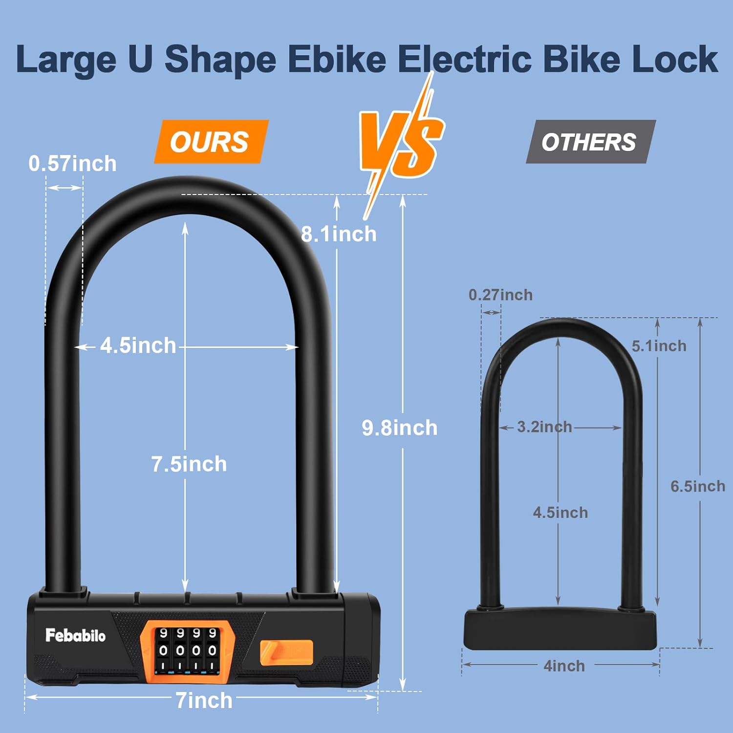 bike locks heavy duty anti theft, combo bike u lock, 4 digit resettable combination e bike large u shaped lock with 5ft steel cable for electric bike, bicycle, escooter, motorcycle,door bike locks heavy duty anti theft, combo bike u lock, 4 digit resettable combination e bike large u shaped lock with 5ft steel cable for electric bike, bicycle, escooter, motorcycle,door