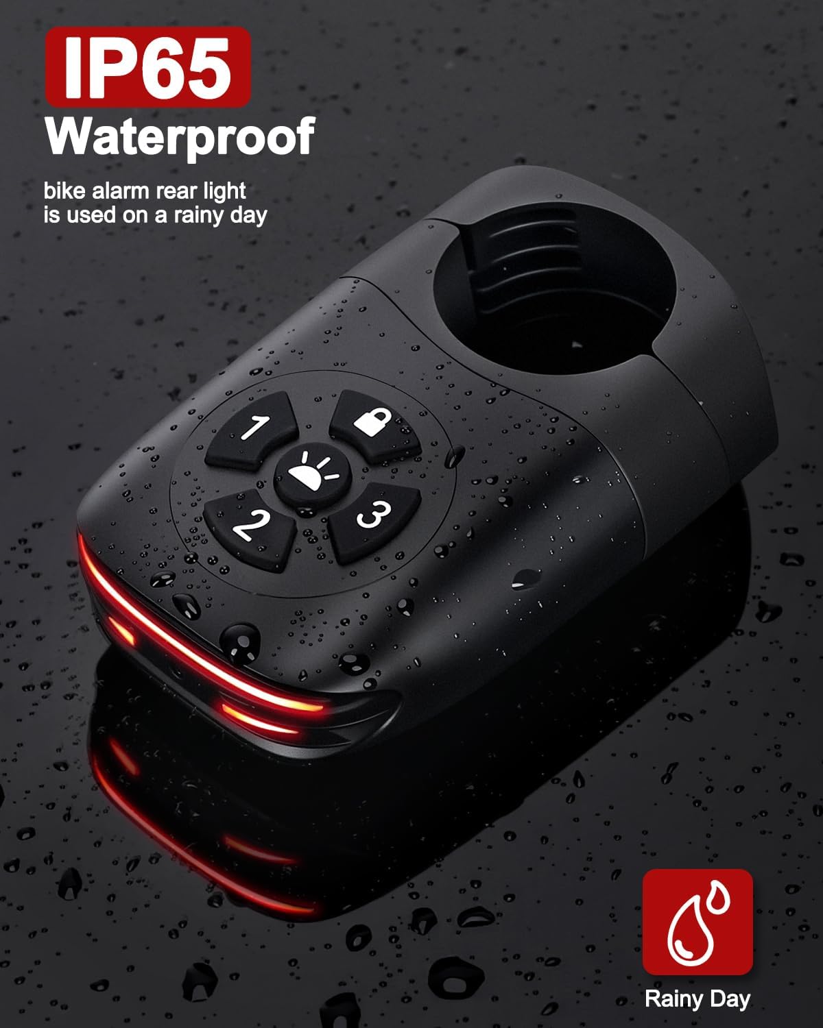 onvian 2 in 1 bike alarm with taillight, usb rechargeable 105db anti theft bicycle alarm brake sensing rear light, ip65 waterproof 4 modes safety flash,vibration sensor ebike warning 1.5h fast charge visit the onvian store onvian 2 in 1 bike alarm with taillight, usb rechargeable 105db anti theft bicycle alarm brake sensing rear light, ip65 waterproof 4 modes safety flash,vibration sensor ebike warning 1.5h fast charge visit the onvian store