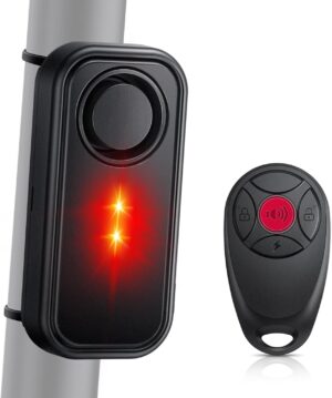 onvian bike alarm with remote, ultra loud 113db ebike alarm, ip66 waterproof anti theft car device vibration motion sensor, bike accessories for motorcycle moped scooter doors window