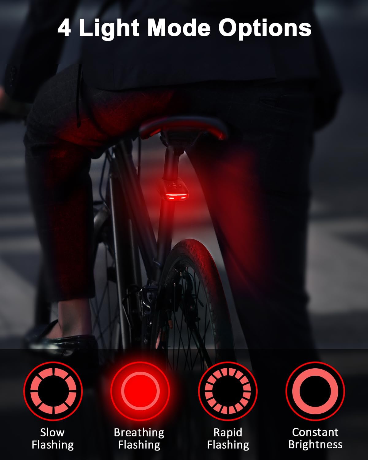 onvian 2 in 1 bike alarm with taillight, usb rechargeable 105db anti theft bicycle alarm brake sensing rear light, ip65 waterproof 4 modes safety flash,vibration sensor ebike warning 1.5h fast charge visit the onvian store onvian 2 in 1 bike alarm with taillight, usb rechargeable 105db anti theft bicycle alarm brake sensing rear light, ip65 waterproof 4 modes safety flash,vibration sensor ebike warning 1.5h fast charge visit the onvian store