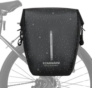 panniers bike bags max 30l large capacity multi functional portable waterproof bike bags for bicycles rear rack shoulder bag handbag bike panniers for cycling traveling commuting(black)