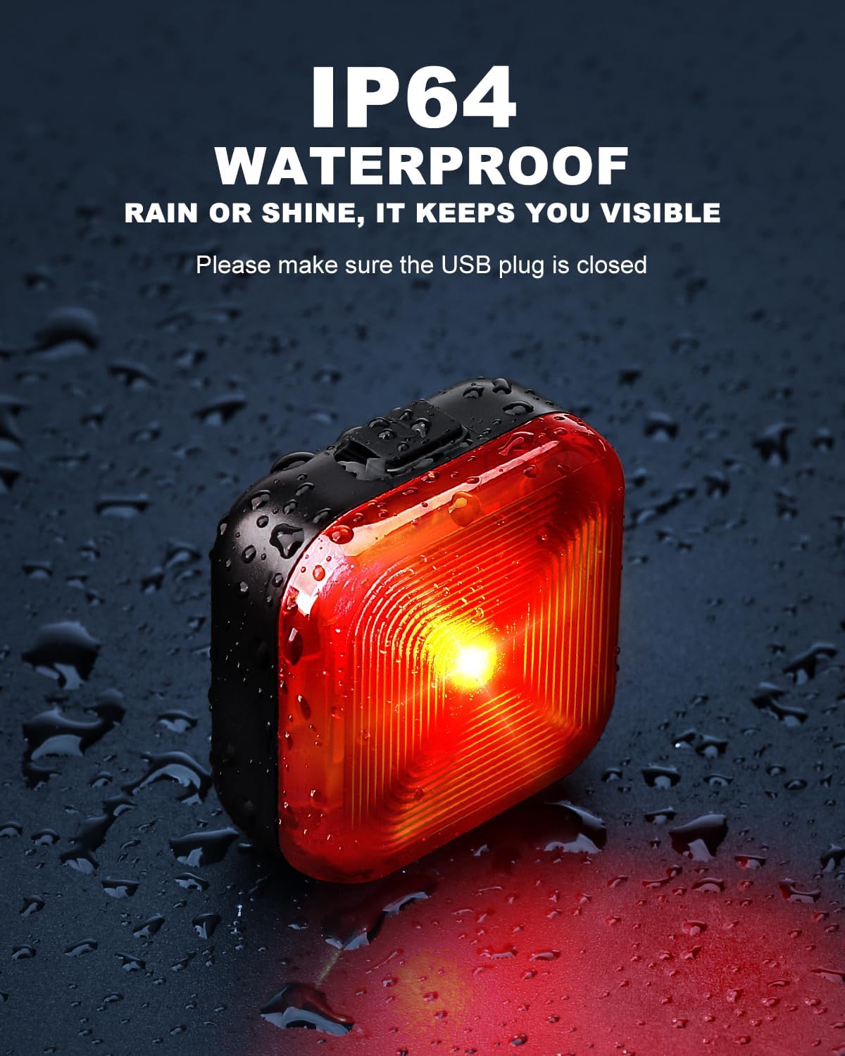 onvian bike tail light for rear bike rack mounting, usb rechargeable led bicycle rear cycling safety flashlight, waterproof bicycle tail light with 5 light mode options for road mountain onvian bike tail light for rear bike rack mounting, usb rechargeable led bicycle rear cycling safety flashlight, waterproof bicycle tail light with 5 light mode options for road mountain