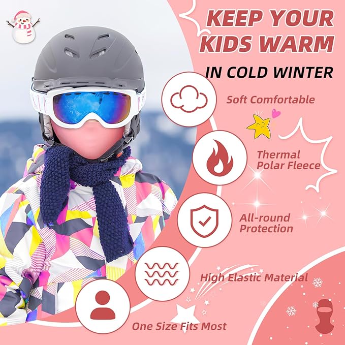 icocopro kids balaclava, unisex ski mask kids, neck warmer gaiter fleece windproof cycling balaclava for boys and girls icocopro kids balaclava, unisex ski mask kids, neck warmer gaiter fleece windproof cycling balaclava for boys and girls