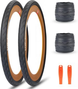 2 pcs 20 x 1 3/8(37 451) kids bmx bike tires city folding bike tires 20 inch anti slip foldable replacement tire fits most kids bikes,bmx tires 20 inch,black