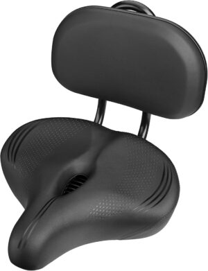 oversized bike seat for peloton bike & bike+, comfort seat cushion compatible with peloton, road or exercise bikes, bicycle wide saddle replacement for men & women, accessories for peloton