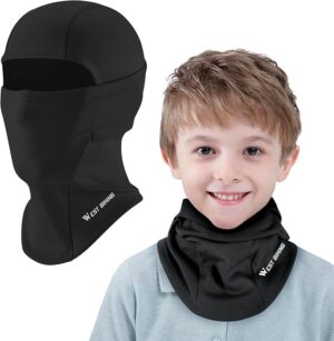 icocopro kids balaclava, unisex ski mask kids, neck warmer gaiter fleece windproof cycling balaclava for boys and girls