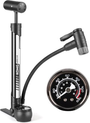 bike pump with psi gauge portable bicycle tire pump 120 psi bike air pump fits presta & schrader valve road mountain bike pump comes with mounting bracket