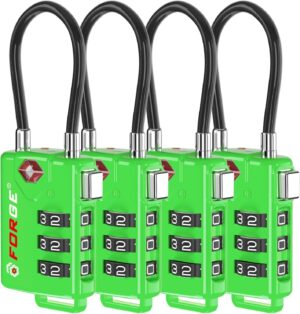 tsa approved cable luggage locks, re settable combination with alloy body (copy)