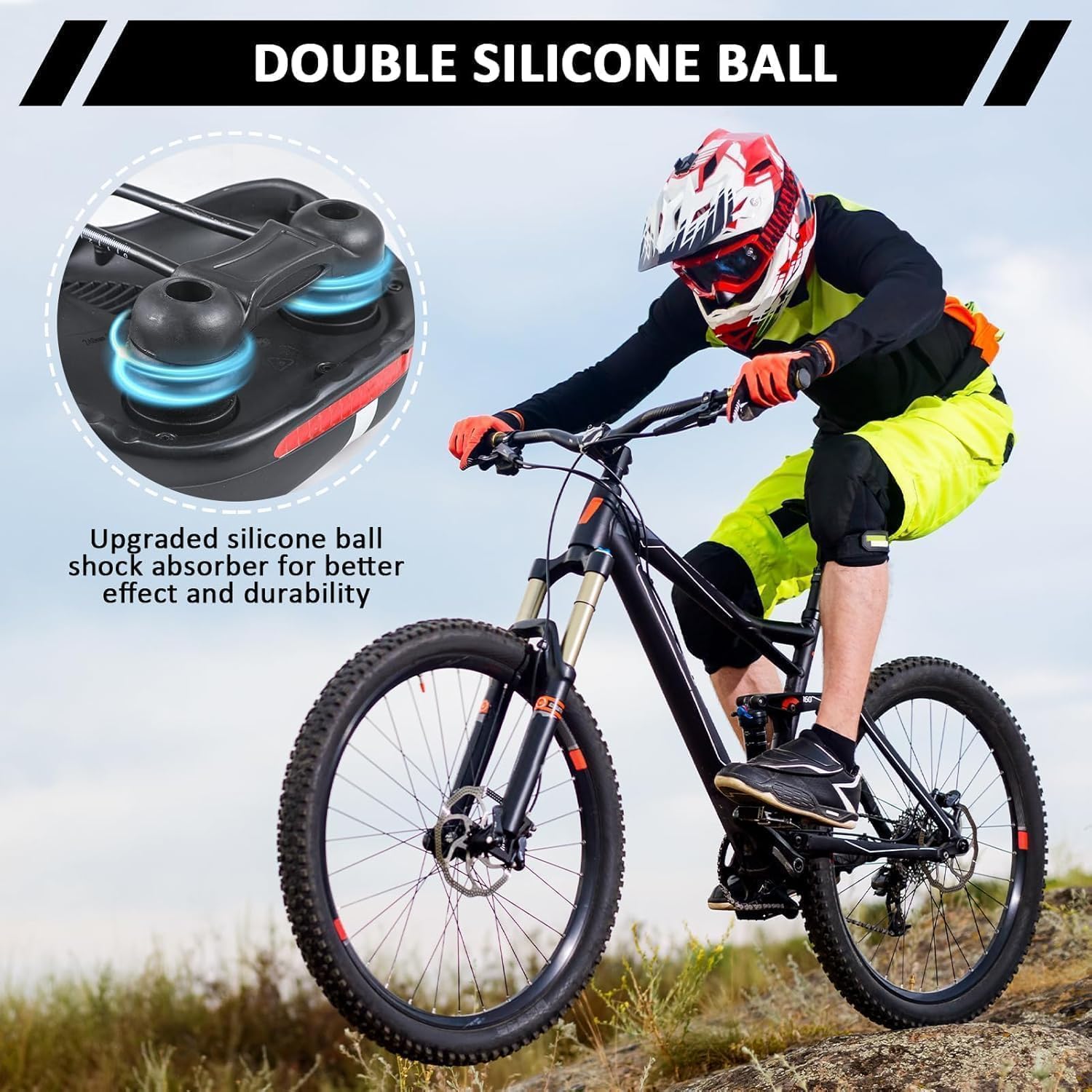 bike seat for men & women, comfortable gel & foam bicycle saddle with ergonomic 5 zone support, shock absorbing, waterproof wide design, fits road, mountain & exercise bikes bike seat for men & women, comfortable gel & foam bicycle saddle with ergonomic 5 zone support, shock absorbing, waterproof wide design, fits road, mountain & exercise bikes