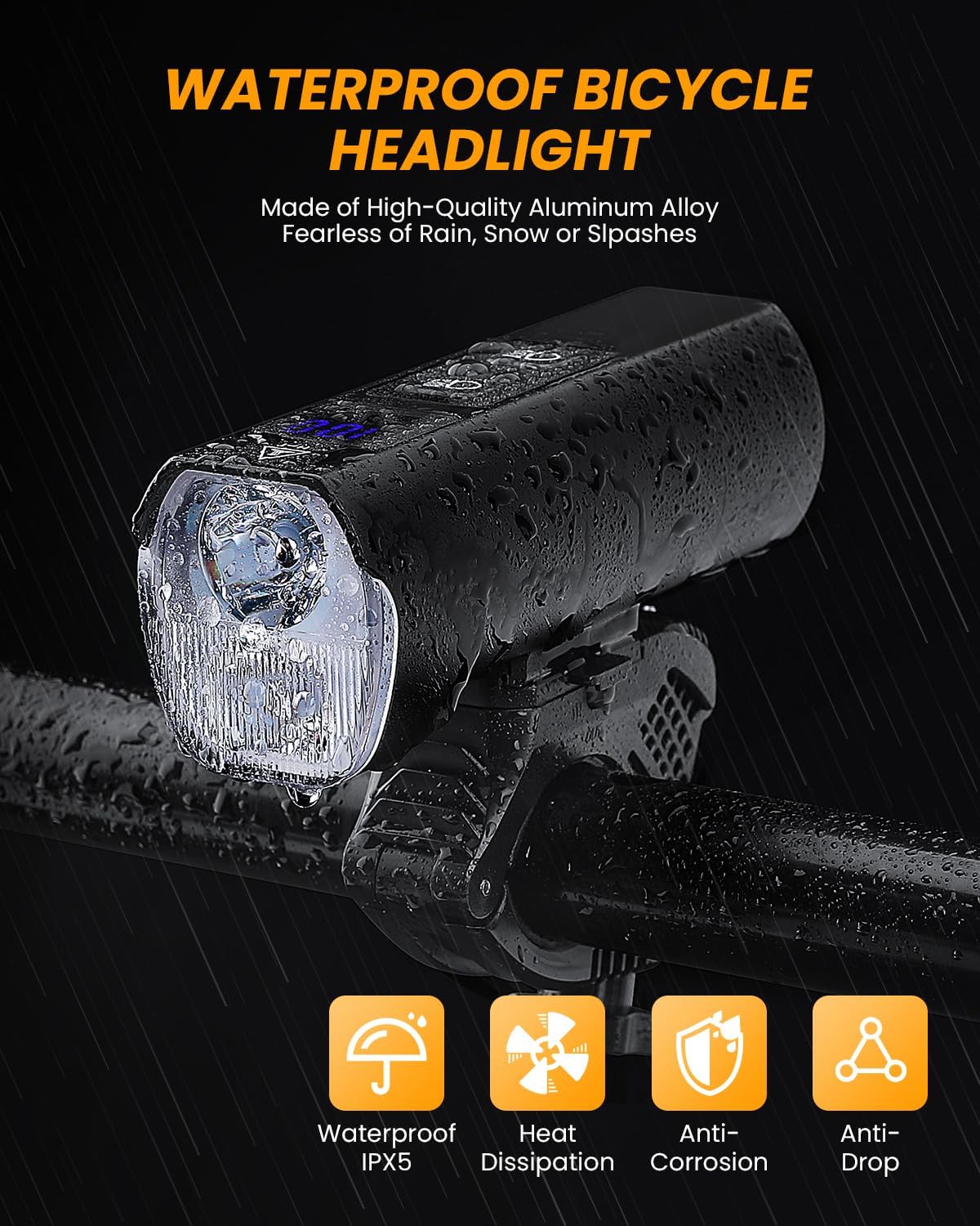 onvian super bright bike lights for night riding, 1200 lumen bike headlight 13 modes & aluminum alloy, 5000mah rechargeable bicycle lights for mountain road commuter cycling, ipx5 waterproof onvian super bright bike lights for night riding, 1200 lumen bike headlight 13 modes & aluminum alloy, 5000mah rechargeable bicycle lights for mountain road commuter cycling, ipx5 waterproof