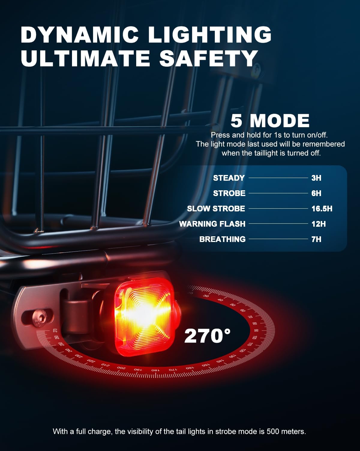 onvian bike tail light for rear bike rack mounting, usb rechargeable led bicycle rear cycling safety flashlight, waterproof bicycle tail light with 5 light mode options for road mountain onvian bike tail light for rear bike rack mounting, usb rechargeable led bicycle rear cycling safety flashlight, waterproof bicycle tail light with 5 light mode options for road mountain