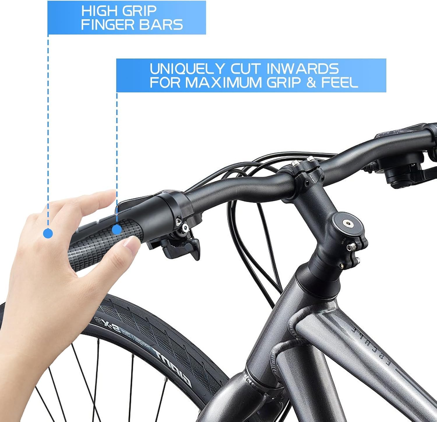 bike handlebar grips 131mm eco friendly rubber ergonomic bicycle grips with r/l direction marks & allen wrench, anti slip shock absorbing comfortable grips for 22.2mm mtb bmx folding e bike scooter bike handlebar grips 131mm eco friendly rubber ergonomic bicycle grips with r/l direction marks & allen wrench, anti slip shock absorbing comfortable grips for 22.2mm mtb bmx folding e bike scooter