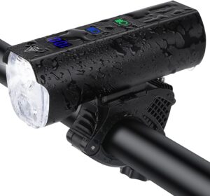 onvian super bright bike lights for night riding, 1200 lumen bike headlight 13 modes & aluminum alloy, 5000mah rechargeable bicycle lights for mountain road commuter cycling, ipx5 waterproof