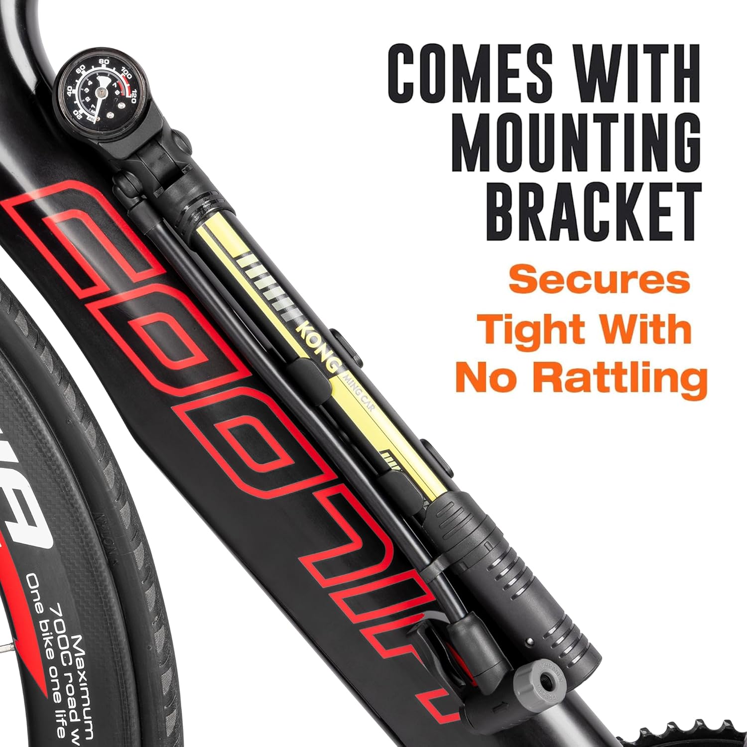 bike pump with psi gauge portable bicycle tire pump 120 psi bike air pump fits presta & schrader valve road mountain bike pump comes with mounting bracket bike pump with psi gauge portable bicycle tire pump 120 psi bike air pump fits presta & schrader valve road mountain bike pump comes with mounting bracket