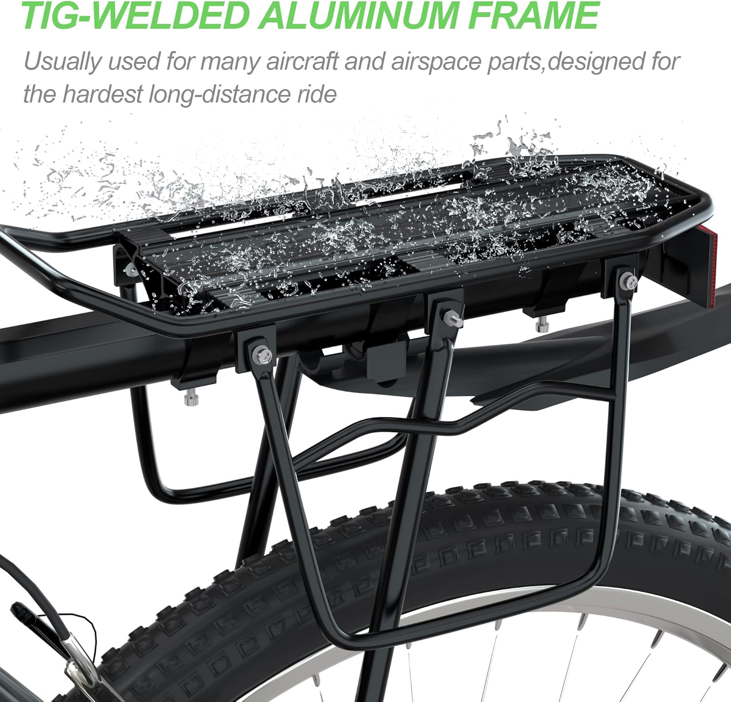 bike cargo rack w/fender & bungee cargo net & reflective logo,quick release mountain road bicycle rear racks,universal adjustable bike luggage touring carrier rack,large capacity bike pannier rack bike cargo rack w/fender & bungee cargo net & reflective logo,quick release mountain road bicycle rear racks,universal adjustable bike luggage touring carrier rack,large capacity bike pannier rack