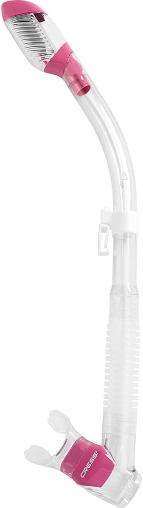 cressi adult diving dry snorkel with splash guard and top valve supernova dry: designed in italy