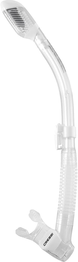 cressi adult diving dry snorkel with splash guard and top valve supernova dry: designed in italy
