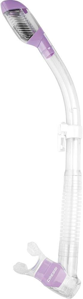 cressi adult diving dry snorkel with splash guard and top valve supernova dry: designed in italy