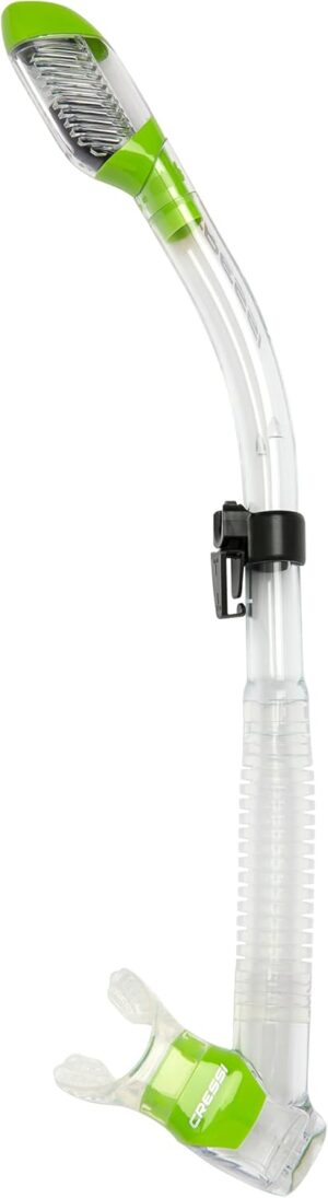 cressi adult diving dry snorkel with splash guard and top valve supernova dry: designed in italy