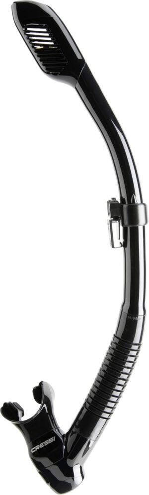 cressi adult diving dry snorkel with splash guard and top valve supernova dry: designed in italy