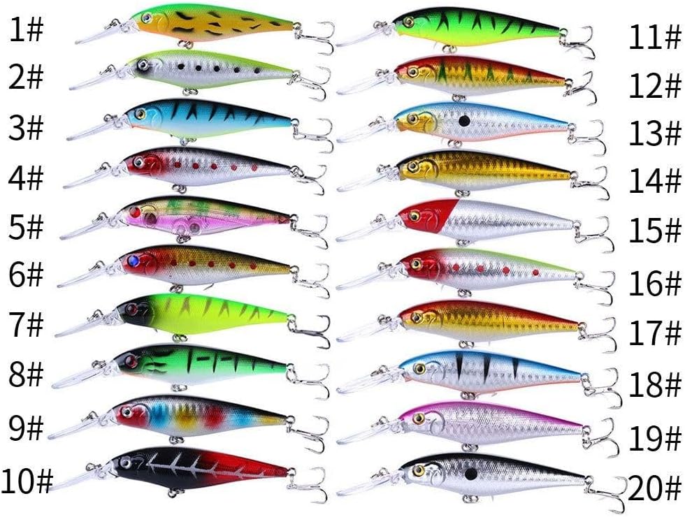 tfmsan 10pcs freshwater minnow lures bass and trout kit11cm 10g 6#hook tfmsan 10pcs freshwater minnow lures bass and trout kit11cm 10g 6#hook