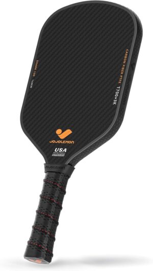 jojolemon pickleball paddles, carbon fiber pickleball paddle with a 16mm shark power polymer core, the pickleball rackets designed for ultimate spin & consistency (copy)