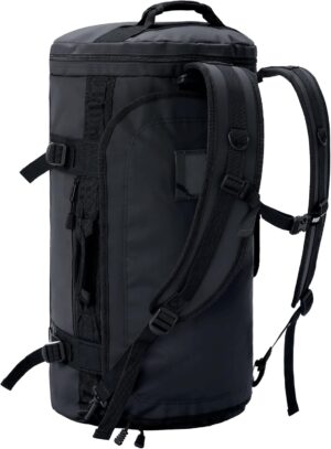 mier large duffel backpack sports gym bag with shoe compartment, heavy duty and water resistant, dark green, 90l