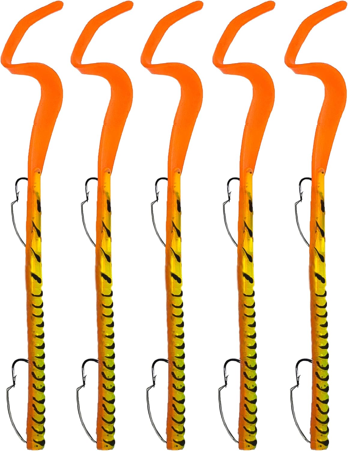 delong lures fishing lures bass set, 10" pre rigged weedless swim bait, twister tail bass fishing lures, extra durable soft plastic baits for freshwater 5 pcs bass baits and lures pack, made in usa delong lures fishing lures bass set, 10" pre rigged weedless swim bait, twister tail bass fishing lures, extra durable soft plastic baits for freshwater 5 pcs bass baits and lures pack, made in usa