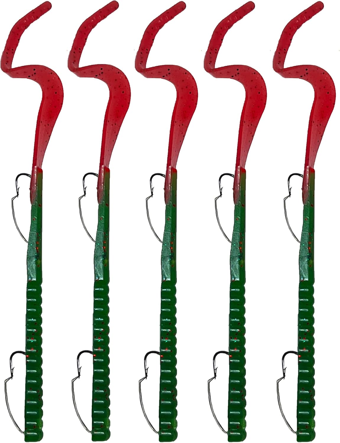 delong lures fishing lures bass set, 10" pre rigged weedless swim bait, twister tail bass fishing lures, extra durable soft plastic baits for freshwater 5 pcs bass baits and lures pack, made in usa delong lures fishing lures bass set, 10" pre rigged weedless swim bait, twister tail bass fishing lures, extra durable soft plastic baits for freshwater 5 pcs bass baits and lures pack, made in usa