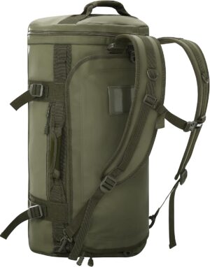 mier large duffel backpack sports gym bag with shoe compartment, heavy duty and water resistant, dark green, 90l