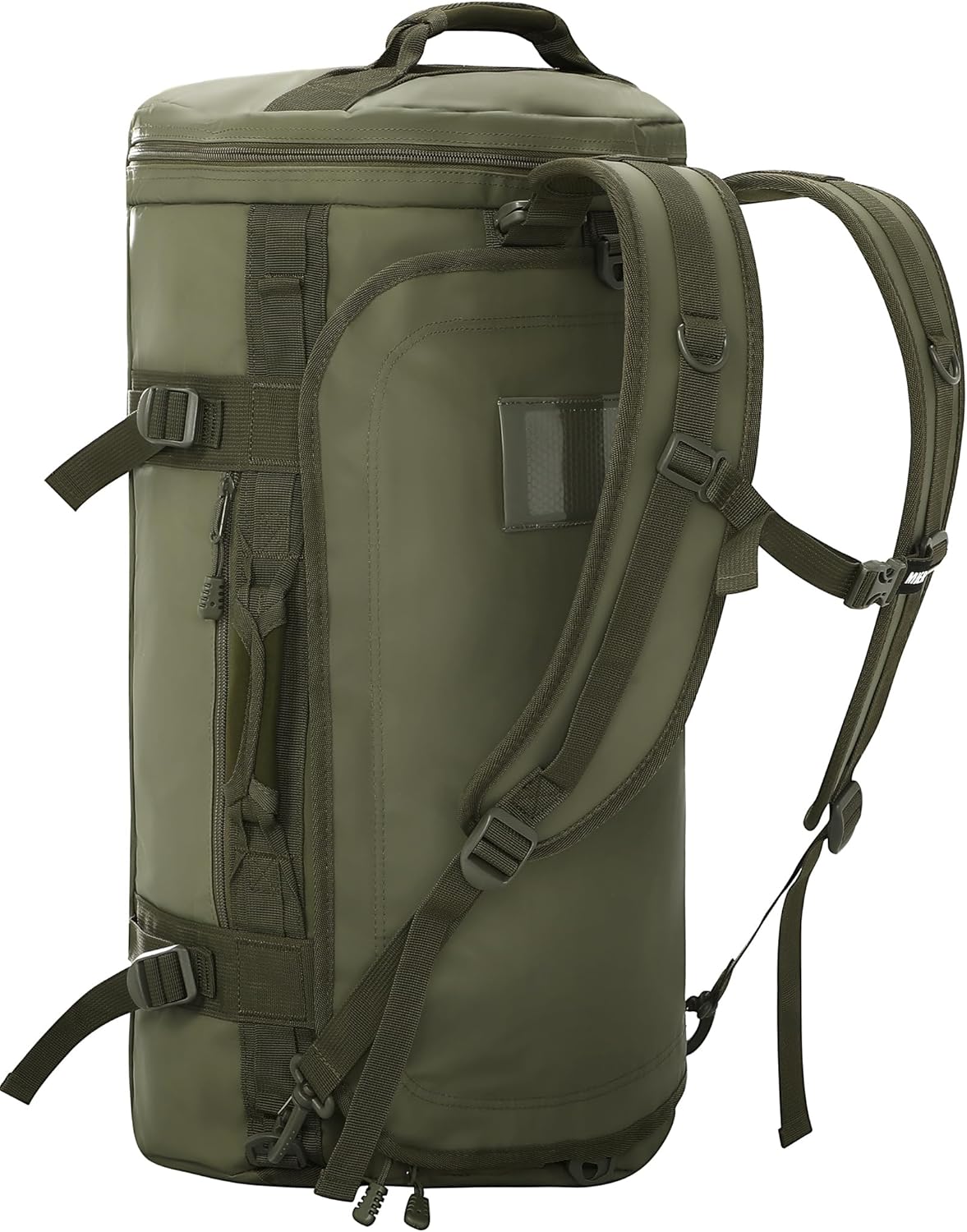 mier large duffel backpack sports gym bag with shoe compartment, heavy duty and water resistant, dark green, 90l mier large duffel backpack sports gym bag with shoe compartment, heavy duty and water resistant, dark green, 90l